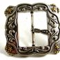 Ladies Western Cowgirl Silvertone Belt Buckle Unmarked 092214
