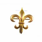 Victorian / Edwardian Goldtone Watch Holder Fleur de Lis Brooch Unbranded 7615