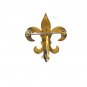 Victorian / Edwardian Goldtone Watch Holder Fleur de Lis Brooch Unbranded 7615