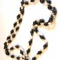 Freshwater White Pearl and Hematite 30" Necklace
