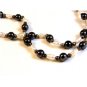 Freshwater White Pearl and Hematite 30" Necklace