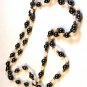 Freshwater White Pearl and Hematite 30" Necklace
