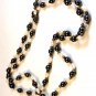 Freshwater White Pearl and Hematite 30" Necklace