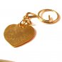 Unsigned Gold Tone Masonic Heart Key Chain