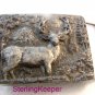 Vintage 1979 Buck Deer with Antlers Belt Buckle by Spec Cast Denver, CO