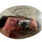Vintage Etched Big Mouth Bass Fish Belt Buckle Unmarked 092214