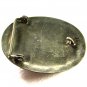 Vintage Silvertone Turquoise Coral Horse Shoe Belt Buckle Unbranded 62915