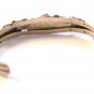 Nitz Native American Sterling Moss Agate Coral Cuff Bracelet