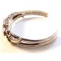 Nitz Native American Sterling Moss Agate Coral Cuff Bracelet