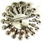 True Vintage Silvertone Amber & Clear Rhinestones Brooch By CORO 102014