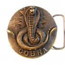 Vintage Signed Cobra  Belt Buckle by Indiana Metal Craft