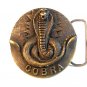 Vintage Signed Cobra  Belt Buckle by Indiana Metal Craft