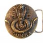 Vintage Signed Cobra Belt Buckle by Indiana Metal Craft