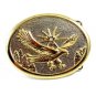 Unmarked Silvertone & Goldtone American Eagle Belt Buckle 10292013