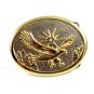 Unmarked Silvertone & Goldtone American Eagle Belt Buckle 10292013