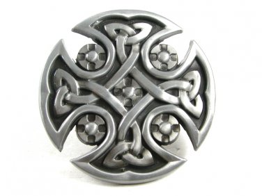 Gothic Celtic Cross Belt Buckle Unmarked 121614