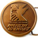 Vintage The Great Outdoors American Adventure Belt Buckle
