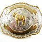 Silver Strike Horse Belt Buckle 11142013