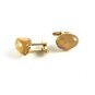 Unmarked Goldtone & Agate Stone Cufflinks 11062013yzz