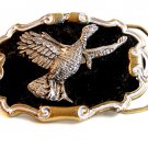 Vintage Enameled Turkey Belt Buckle by Great Buckle Co. by Tom Ferris