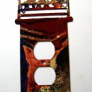 Cowboys On The Fence Double Outlet Cover Plate by LaZart 02161511111M