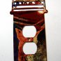 Cowboys On The Fence Double Outlet Cover Plate by LaZart 02161511111M