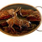 Vintage 1977 Siskiyou Chief Joseph of the Nez Perces Enameled Belt Buckle