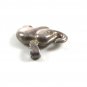 Puffy Hollow Sterling Silver Elephant Charm / Pendant 8714