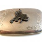 Made in USA Silver Tone Saddle Western Cowboy Belt Buckle