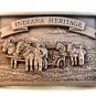 Vintage 1988 Limited Edition Indiana Heritage Belt Buckle 0033434543v