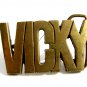 Ladies VICKY Solid Brass Belt Buckle 82814