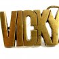 Ladies VICKY Solid Brass Belt Buckle 82814