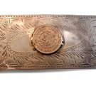 Vintage Large Handmade Mexican Peso 1958 Belt Buckle