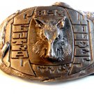 Vintage Bay City Central Wolves Belt Buckle by Spec - Cast Rockford Illinois