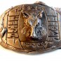 Vintage Bay City Central Wolves Belt Buckle by Spec - Cast Rockford Illinois