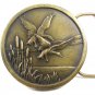 1976 True Vintage Ducks In Flight Brown Belt Buckle - Indiana Metal Craft 101514