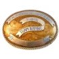 Vintage 1980 Visalia Rockettes Team Roping Western Rodeo Cowboy Belt Buckle
