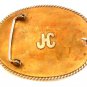 Vintage 1980 Visalia Rockettes Team Roping Western Rodeo Cowboy Belt Buckle