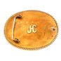 Vintage 1980 Visalia Rockettes Team Roping Western Rodeo Cowboy Belt Buckle