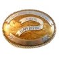 Vintage 1980 Visalia Rockettes Team Roping Western Rodeo Cowboy Belt Buckle