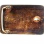 Native American Silver Turquoise Coral Teepee Birds Belt Buckle