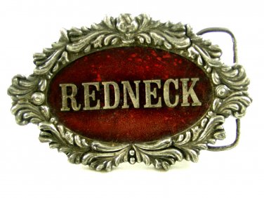 Vintage 1977 Redneck Belt Buckle By Capt. Hawks Made In USA 092314