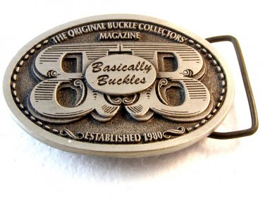 1990 Basically Buckles The Original Buckle Collection Magazine Solid Bronze Belt