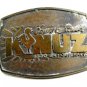 Vintage KNUZ 1230 24 Hour Radio Country Fresh Belt Buckle #102213