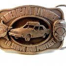 Vintage 1983 Siskiyou American Lawmen To Serve & Protect Belt Buckle