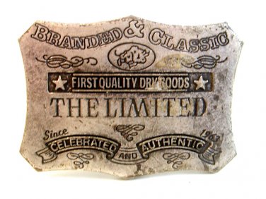 Vintage First Quality Dry Goods The Limited Belt Buckle Made in Italy