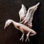 Danecraft Sterling Silver Goose Or Duck In Flight Brooch