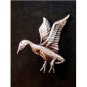 Danecraft Sterling Silver Goose Or Duck In Flight Brooch