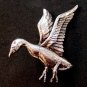 Danecraft Sterling Silver Goose Or Duck In Flight Brooch
