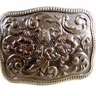 Cowboys Western Silvertone Fancy Belt Buckle 5214